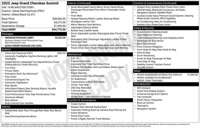 2025 Jeep Grand Cherokee Summit