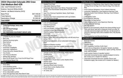 2024 Chevrolet Colorado ZR2