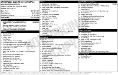 2020 Dodge Grand Caravan SE Plus