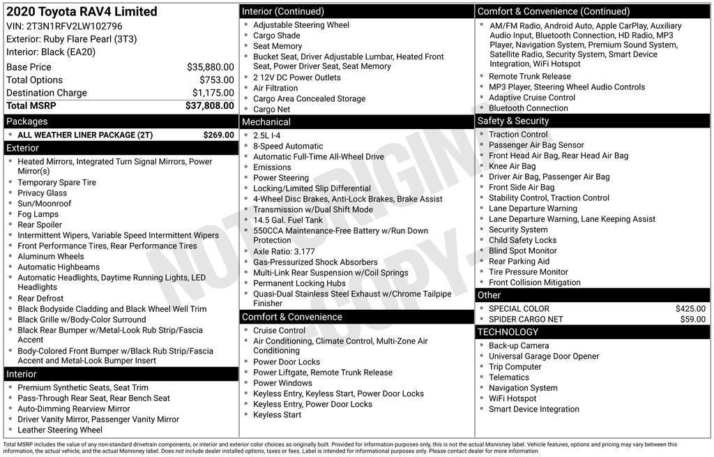 2020 Toyota RAV4 Limited