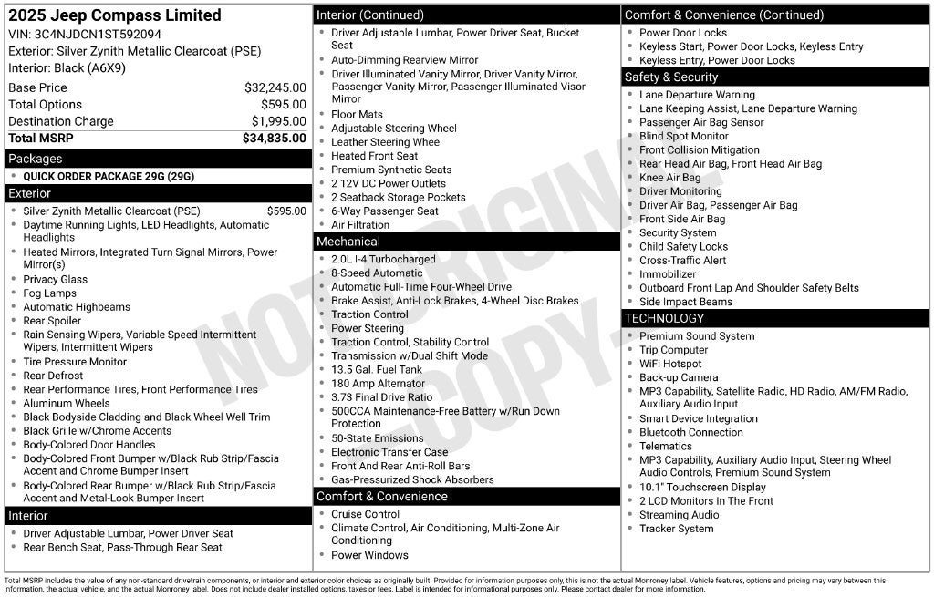 2025 Jeep Compass Limited