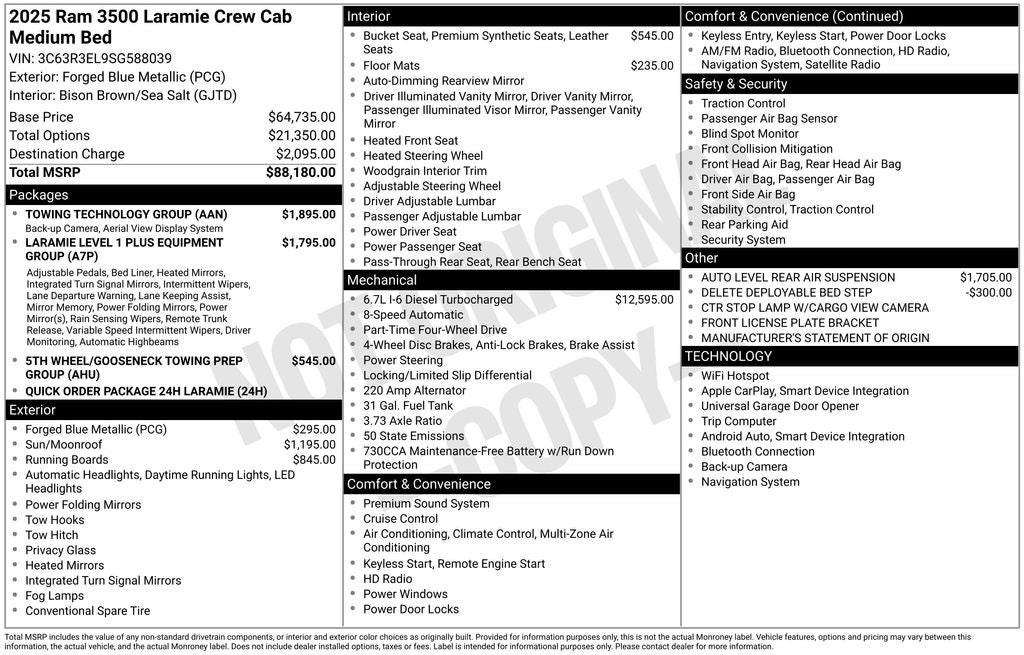 2025 RAM 3500 Laramie
