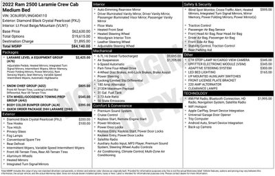 2022 RAM 2500 Laramie