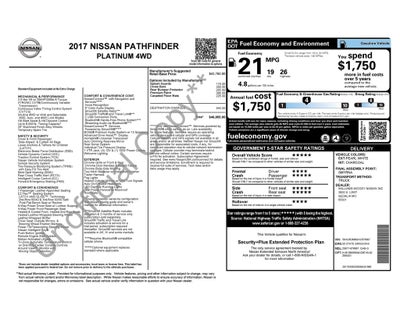 2017 Nissan Pathfinder Platinum