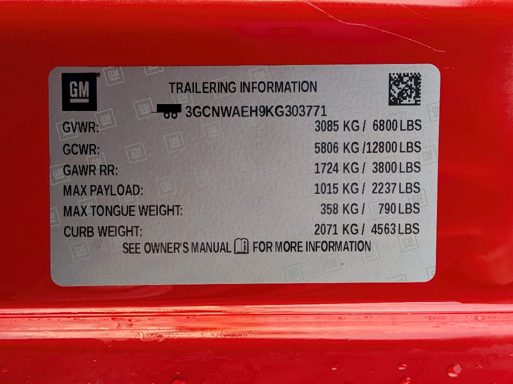 2019 Chevrolet Silverado 1500 Work Truck