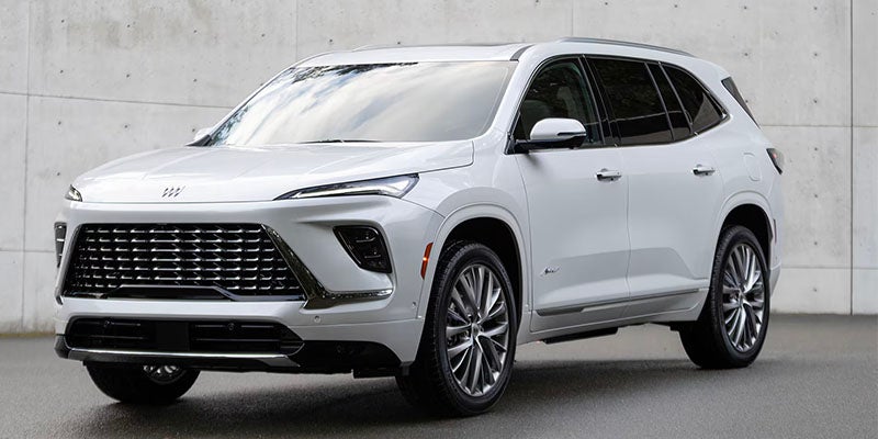 White Buick Enclave SUV parked