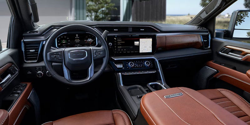 GMC Sierra 2500 HD interior showcasing advanced Safety