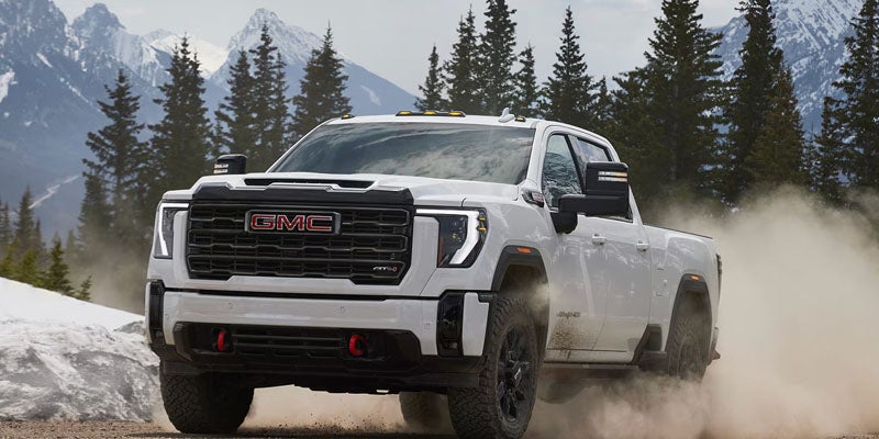 White GMC Sierra 2500 HD pickup truck