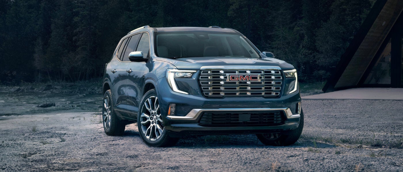 2024 GMC Acadia parked by shore