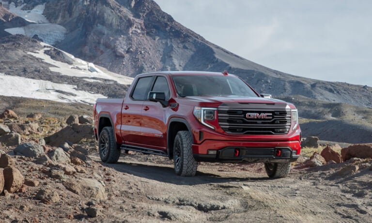 2024 GMC Sierra 1500 offroading in mountains