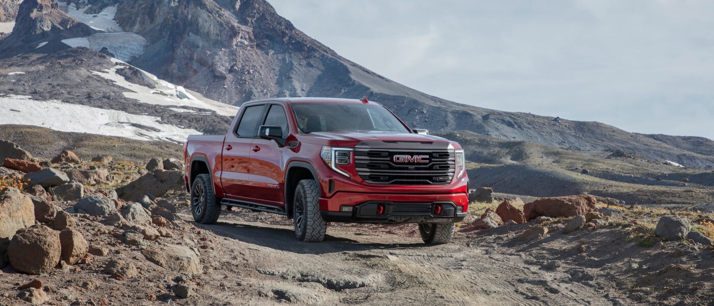2026 GMC Sierra 1500 offroading in the mountains